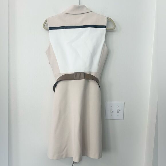 Tara Jarmon Sleeveless Tricolor Mini Dress 38=6 - Picture 5 of 8